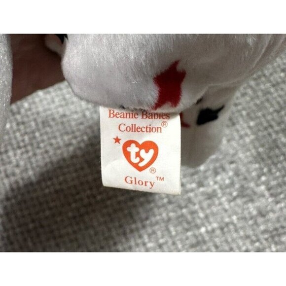 Ty Beanie Buddie Spangle Bear And Beanie Baby Glory Bear Lot USA Patriotic Plush - Picture 5 of 16